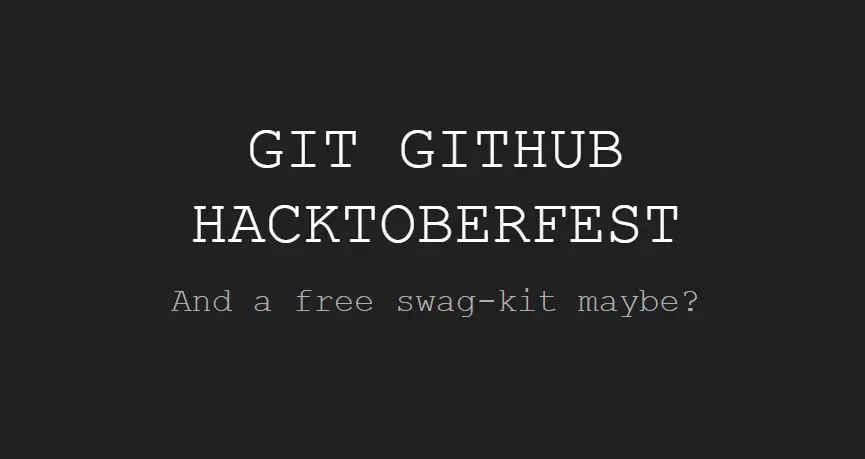 Git, Github and Hacktoberfest